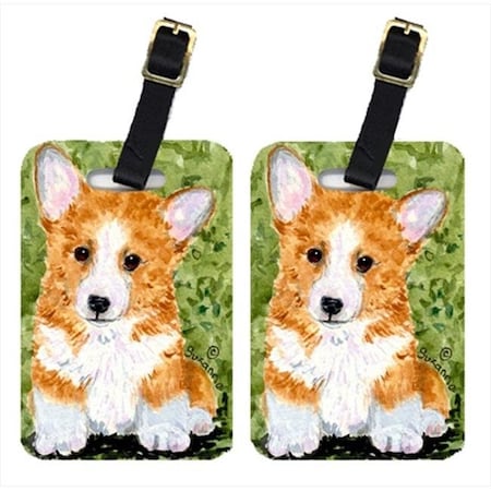 Carolines Treasures Carolines Treasures SS8710BT Corgi Luggage Tag - Pair 2; 4 x 2.75 In. SS8710BT